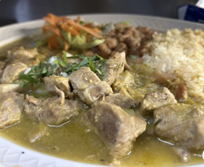 Chile verde — pork in green sauce