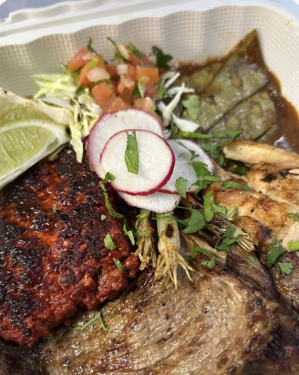 Grilled meat platter