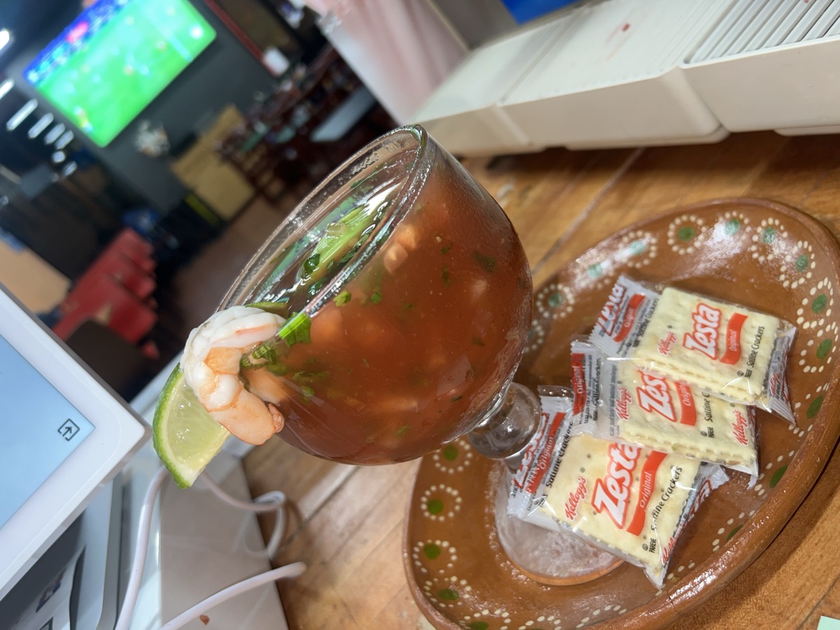 House specialty — mariscos plate