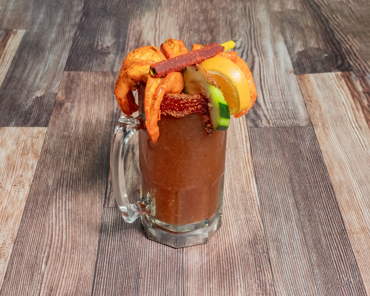 Michelada — chilled with fresh garnish