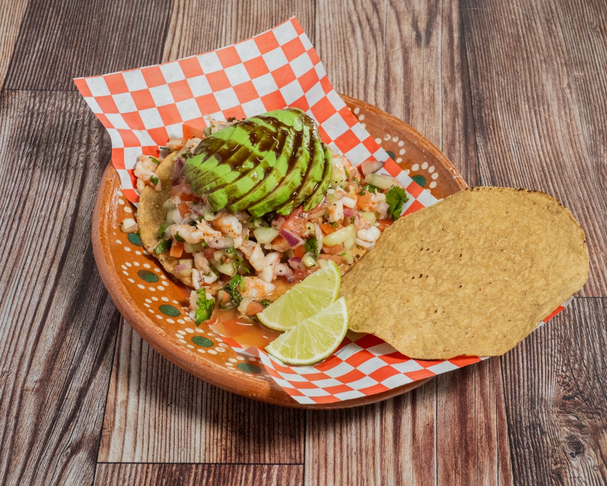 Ceviche tostada — fresh & bright